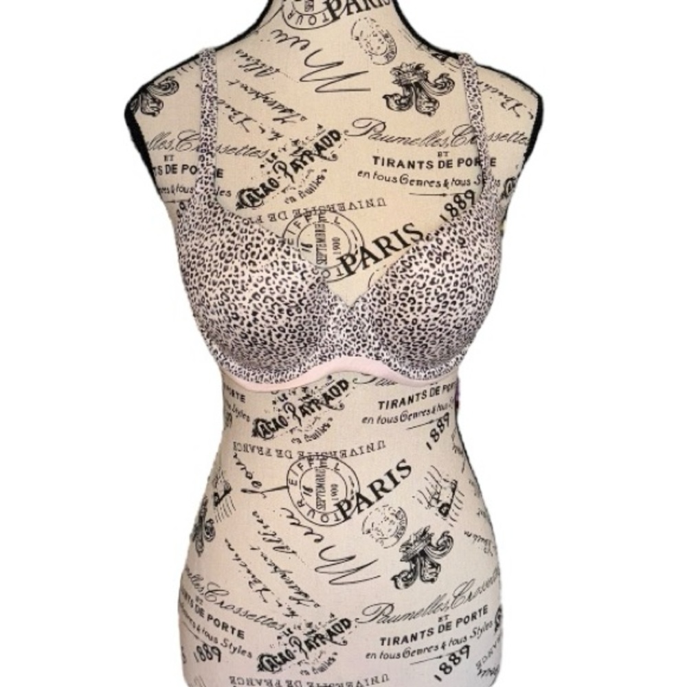 Victoria’s Secret Body By Victoria Lined Demi Cheetah Print Bra Size 34D - Picture 6 of 8